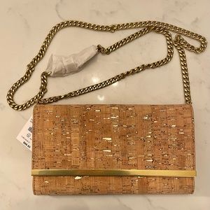 JCrew Factory Cork Clutch